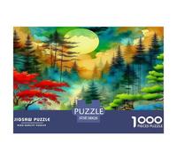 Jungle1000 Pièces Aquarelle Puzzle forêt végétale pour Adultes De Jeu pour Adultes Premium avec Défis Créativité Et CommeCadeau38x26cm/1000pcs