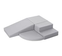 JungleDove Foam Climbing Blocks for Toddlers: 4 Module Motricité Enfant Cuir PU Blocs Mousse Éducatifs - Jouets Descalade Bébé Structure d'escalade Antidérapante Ensemble Rampe Allongée