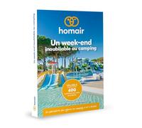 JungleGift Homair - Coffret Cadeau - Un Week-End Inoubliable au Camping - Séjour 2 Nuits pour 2 à 6 Personnes en France et en Europe