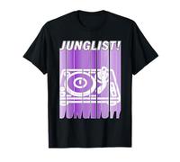 Junglist Music Batterie et Basse Violet T-Shirt