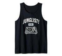 Junglist Music Drum and Bass Dance Rave Jungle DJ Platine Débardeur