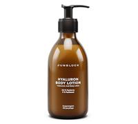 JUNGLÜCK Lotion pour le corps à l'acide hyaluronique 240 ml - Végétalien - Lotion légère, sans parfum pour une hydratation intense - Lait corporel hydratant qui soulage la sécheresse et les sensations