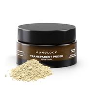 JUNGLÜCK Poudre transparente pour le visage - Vegan - Poudre de visage matifiante et durable - Poudre naturelle sans effet poudré - Fixe le maquillage sans dessèchement - Banana