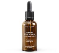 JUNGLÜCK Sérum à la vitamine C pour le visage sensible - Sérum anti-âge contre les taches pigmentaires, les rougeurs et les cernes - Le sérum pour le visage atténue les rides fines et protège contre