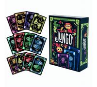 Jungo | Un jeu de cartes simple mais pas si simple | Parfait pour les voyages, le camping, les fêtes, les soirées de jeux en famille | 2-5 joueurs | Taille portable - Parfait pour les voyages Papetier