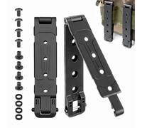 Junhonze 2 PièCes Molle Clip De Taille Portable - Attache Ceinture | En Nylon RéSistant, Clip De Fourreau De Couteau, AdaptéEs Aux Gilets, Sacs à Dos, éQuipements Tactiques