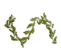 Junhui 180cm Guirlande de Sapin Noble Guirlande de Noël, Plantes Artificielles pour Cheminées Tables Escaliers Décoration de Noël d'intérieur