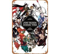 Juni Taisen Plaque murale décorative en métal style rétro avec inscription « Zodiac War Novel HC » - 20,3 x 30,5 cm
