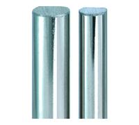 JuNie JuNie Barre profilée L 1100 mm, Ø 8/7 mm 87 acier nickelé Quantité:1