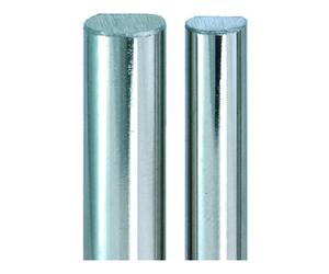 JuNie JuNie Barre profilée L 1250 mm, Ø 6/5 mm 65 acier nickelé Quantité:1