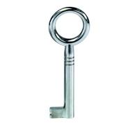 JuNie JuNie MB-Clé décorative 0305 avec panneton, 8x6, tige 42, diamètre 6, fermeture IC nickelée Quantité:1