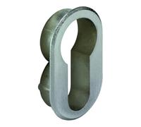 JuNie JuNie MB- Rosace 7420, pour cylindre profil ovale, métal nickelé, H 41mm Quantité:1