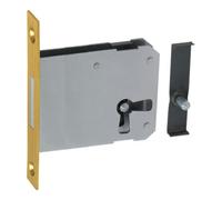 JuNie JuNie Serrure à pêne dormant pour meuble 0663,D 45mm avec plaque en laiton, droite/gauche Quantité:1