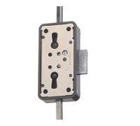 JuNie JuNie Set de serrure à tige tournante pour meubles, 7052, D15/20 plastique, brun Quantité:1