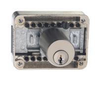 JuNie JuNie Zylinderriegelschloss 2828,D 15-40mm appliqué métal nickelé, ds/gd Quantité:1