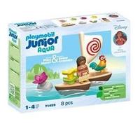 Junior 71459 Vaiana et bateau a voile, Flotte dans l'eau, Jouet pour le bain, Disney, Des 12 mois Multicolore G