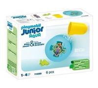 Junior 71688 Roue aquatique avec bébé requin, Jouet pour le bain, Des 12 mois Jaune G