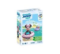 PLAYMOBIL Jouet pour le bain Junior 71706 Minnie Disney avec bouée, flotte dans l'eau – Dès 12 mois