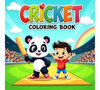 Junior Cricket Coloring Book: A Cool Cricket Coloring Book for Young Artists Ages 3-14 - Color Bats, Balls, and More!