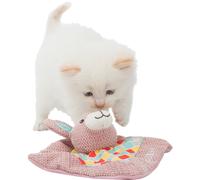 TRIXIE Junior doudou lièvre, My Valerian, en tissu pour chat 13x13cm