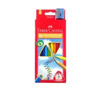 Junior Grip Triangular Coloured Pencils Box 10