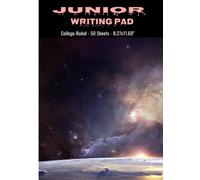 Junior Legal Writing Pad, College-Ruled, Stars Ed2 Design, 8.27x11.69", 50 Sheets, Tars Ed2