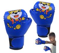 Junior Punch Gear - Kids Gloves for Training | PU Material with Cartoon Pattern Style, Breathable Workout Fit, Youth Punch Bag Use, Speed Ball Practice, Soft Hand Support, Ages Three