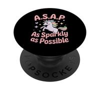 Juniors Clothing Licorne Asap Sparkle Unicorn PopSockets PopGrip Adhésif