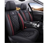 junjfawi Housse Siege Voiture pour BMW 1er F20 II 5-Door 2011 2012-2019, Housse de Protection Respirante en Cuir PU Premium Imperméable Avant Arrière Accessoires,D Black Red