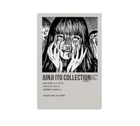 Junji Ito Collection Poster sur toile classique imperméable à l'eau Décoration murale universelle Peinture à offrir à un ami ou un professeur 20 x 30 cm Sans cadre