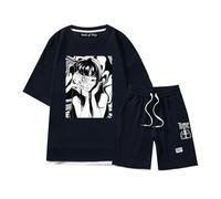 Junji Ito Collection T-Shirt Set Anime Print Casual Sportswear Set Summer Round Neck T-Shirt Drawstring Shorts Tomie Kawakami T-Shirt...
