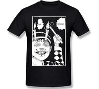 Junji Ito Souichi Tsujii Black T Shirt Junji Ito Men's T-Shirt Tees Pure Short Sleeve Black