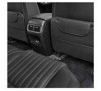 JUNJIKAIDAN 2 Pièces Tapis Anti-Coups Pied SièGe ArrièRe pour Porsche Cayenne/Cayenne Coupe, Voiture Anti-Saleté PU Cuir Coussin Dossier Protections De Sièges,A/Black