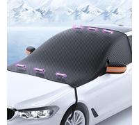 JUNJIKAIDAN Couverture Pare-Brise Voiture pour Opel Corsa 2007-2024, Magnétiques Avant Bâche Pare Brise Protection Givre Neige l'hiver Accessoires
