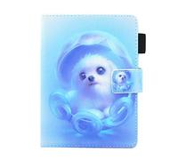 Junjiu Galaxy Tab A 7.0 T280 Étui à Rabat avec Fentes pour Cartes, Fermeture magnétique, étui de Protection en Cuir PU pour Samsung Galaxy Tab A 7.0 T280/T285 Kindle Paperwhite 1/2/3/4 Blue Dog
