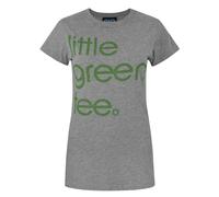 Junk Food Clothing Slogan Text 'Little Green Tee' Femme Petit T-shirt à manches
