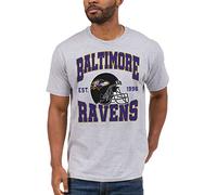 Junk Food Clothing x NFL - Baltimore Ravens - Team Helmet - Unisex Adult Short Sleeve Fan T-Shirt for Men and Women - Size XX-Large