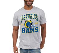 Junk Food Clothing x NFL - Los Angeles Rams - Team Helmet - Unisex Adult Short Sleeve Fan T-Shirt for Men and Women - Size XX-Large