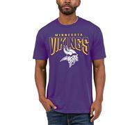 Junk Food Clothing x NFL - Minnesota Vikings - Bold Logo - Unisex Adult Short Sleeve Fan T-Shirt for Men and Women - Size Small