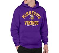 Junk Food Clothing x NFL - Minnesota Vikings - Logo de l'équipe Classique - Adulte Pull à Capuche pour Homme et Femme - Taille 2 XL
