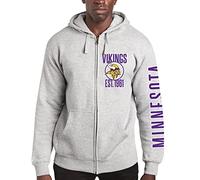 Junk Food Clothing x NFL - Minnesota Vikings - Sweat à Capuche zippé MVP - Taille XL