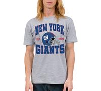 Junk Food Clothing x NFL - New York Giants - Team Helmet - T-Shirt Unisexe pour Adulte
