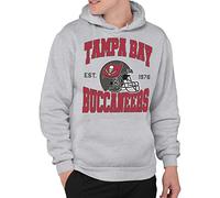 Junk Food Clothing x NFL - Tampa Bay Buccaneers - Casque d'équipe - Sweat à capuche adulte pour homme et femme - Taille L