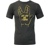 Junk Food - "Live Long And Prosper" T-shirt pour homme NS5534 (XS) (Noir)