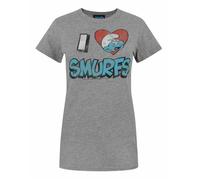 Junk Food - T-shirt LOVE SMURFS - Femme (NS5860)