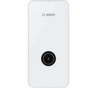 Bosch Thermotechnik Tronic 4000 Chauffe-eau électronique 21/24/27 kW, commutable, résistant à la pression, sélection de la température en continu, 400 V, aspect verre moderne, blanc, Tronic 4000