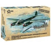 JUNKERS Ju-88 A-5/A-17 German Torpedo Bomber WWII - ZVEZDA 1/72 Plastic Kit