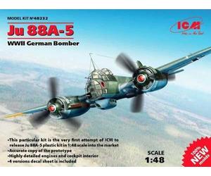 Junkers Ju 88a-5, La Seconde Guerre Mondiale Bombardier Allemand (100% De Nouveaux Moules)-Icm