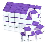 Junkin Lot de 48 craies de billard - Cubes de craie de billard - Accessoires de table de billard - Violet