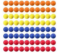 Junkin Lot de 80 balles de golf en mousse en caoutchouc - Sensation réaliste - Entraînement de golf pour intérieur ou extérieur (orange, bleu foncé, rouge, jaune)